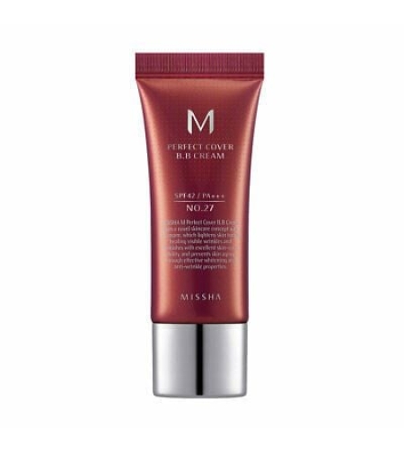 BB Крем с перфектно покритие Missha M Perfect Cover BB Cream SPF42/PA+++ №27 Honey beige, 20 мл