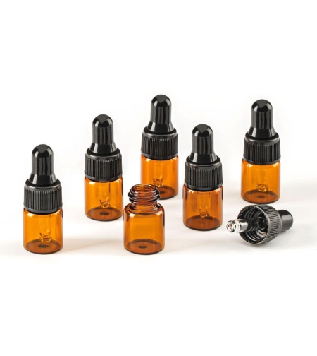 Бутилка със стъклена пипета 2 мл, пакет 6 броя