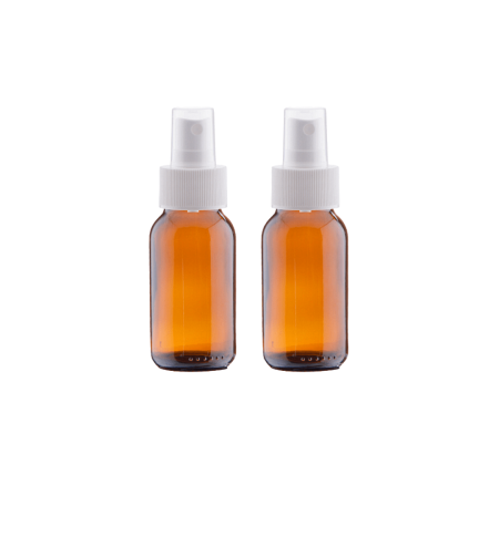 Бутилка с бяла спрей помпа 50 мл, пакет 2 броя