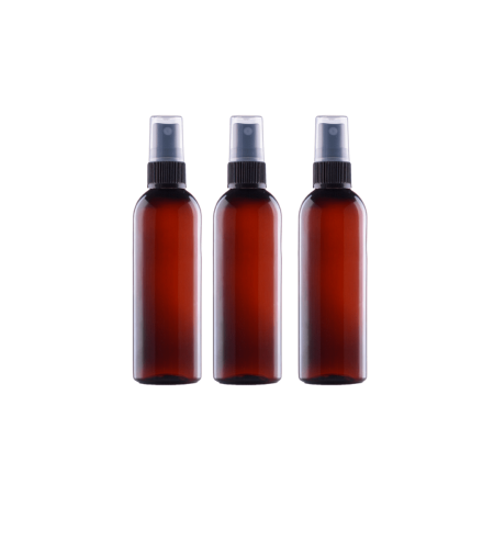 PET бутилка с черна спрей помпа 100 мл, пакет 3 броя