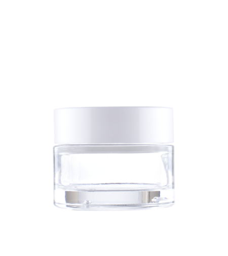 Стъклен буркан за крем за лице прозрачен