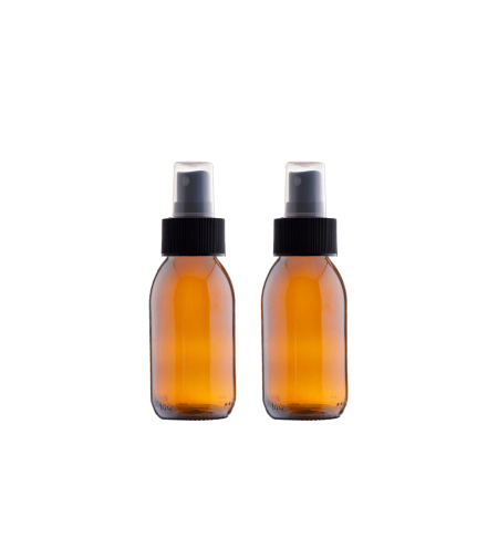 Бутилка с черна спрей помпа 100 мл, пакет 2 броя