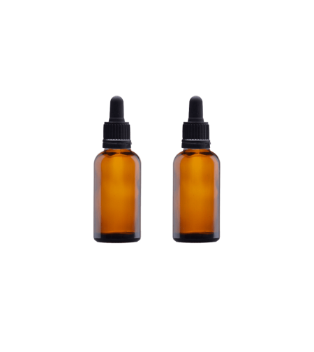 Бутилка със стъклена пипета  50 мл, пакет 2 броя