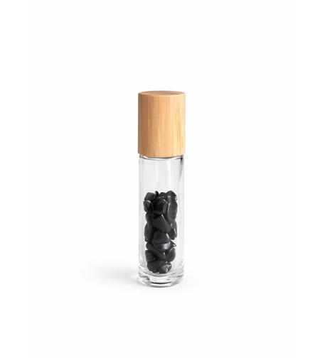 Рол-он бутилка с ролер от турмалин и скъпоценни камъни