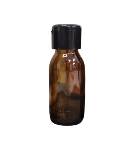 Стъклена бутилка 50 мл с флип топ/ flip top капачка