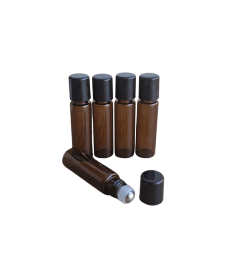 Премиум Ролон бутилка с метално топче 5 мл, 5 броя