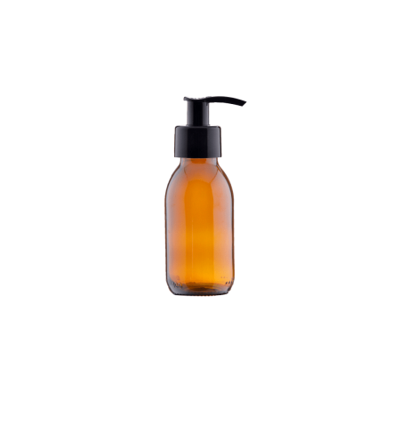 Бутилка с черна крем помпа 100 мл, мостра