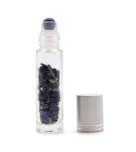 Ролон бутилка с ролер от содалит и скъпоценни камъни