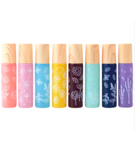 Рол-он бутилка с цветен дизайн