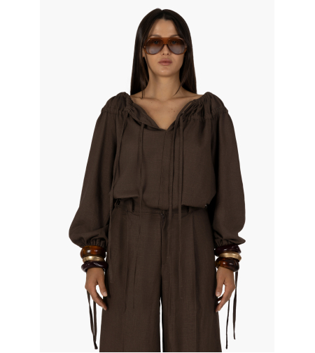 Caìa balloon blouse