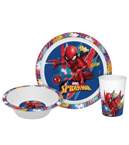 Детски сервиз 3части/ меламин SPIDER MAN