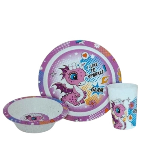 Детски сервиз 3части/ меламин DRAGONANA