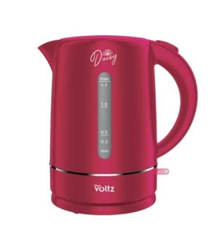 Електрическа кана Oliver Voltz Daisy OV51230W, 2200W, Капацитет: 1,7 литра, Червена