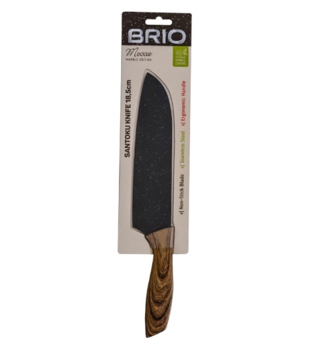 Нож BRIO MoccaMarble- сантоку 18.5см.