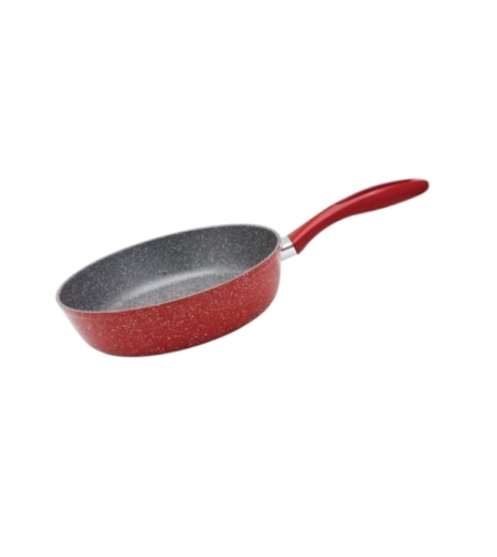Тиган Voltz OV54419A24D, 24см.дълбок ,Мраморно покритие,Индукция, Червен