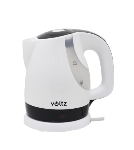 Електрическа кана Voltz FOV51230F, 1300W, 0.9л., бяло/черно