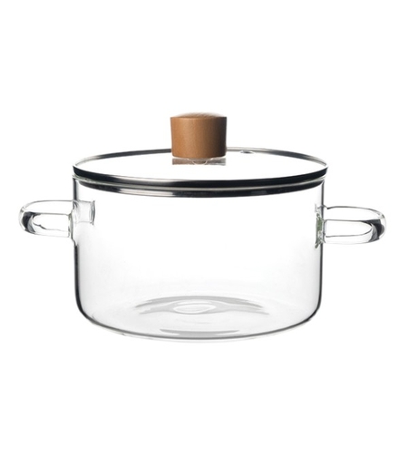 Тенджера стъкло с капак 1.8л.