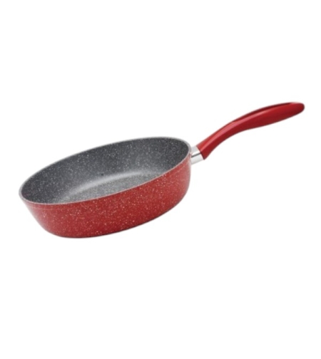 Тиган Voltz OV54419A28D, 28см.дълбок ,Мраморно покритие,Индукция, Червен