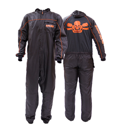 Гащеризон DeVilbiss Premium Polyester Black Orange Skull