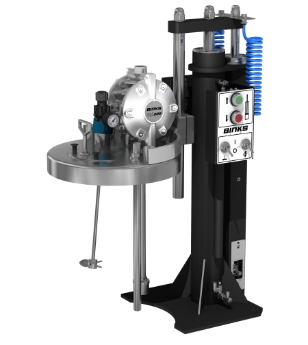 Премиум система за разбъркване на материал Binks 25л / 205л