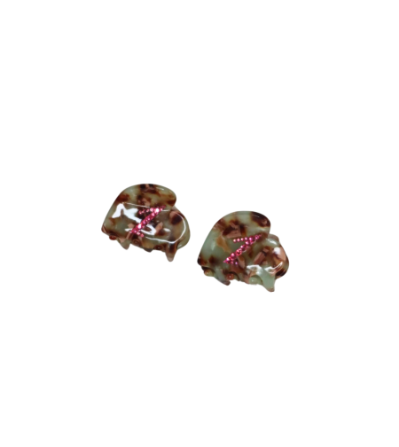 CUSTOM HEART MIDI CLIP SET IN TORTOISE