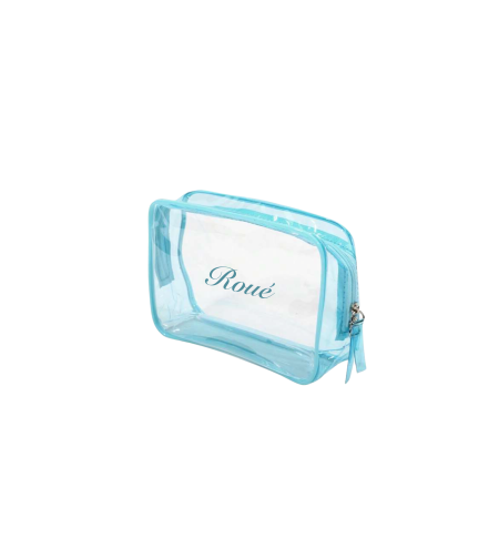 CUSTOM BEACH TOILETRY BAG IN AZURE