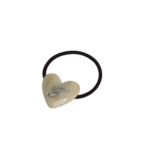 CUSTOM HEART HAIR TIE AVEC CRÉME