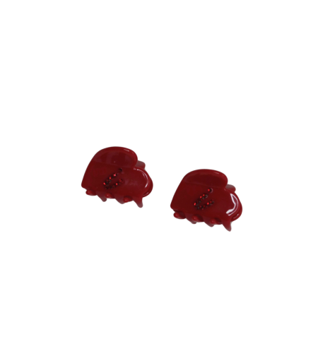 CUSTOM HEART MIDI CLIP SET IN BARRETTE
