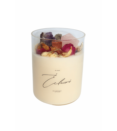 The SORTILÉGE de ROSE BIG CRYSTAL candle