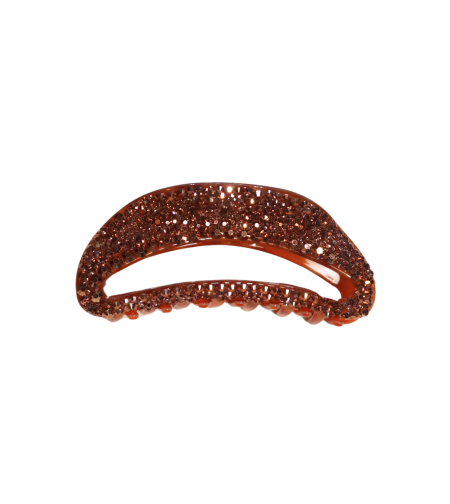 LIMITED CRYSTAL EMBELLISHED CARAMEL LUMIÈRE CLIP