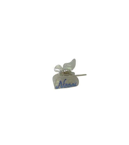 CUSTOM CRÉME BUTTERFLY CLIP