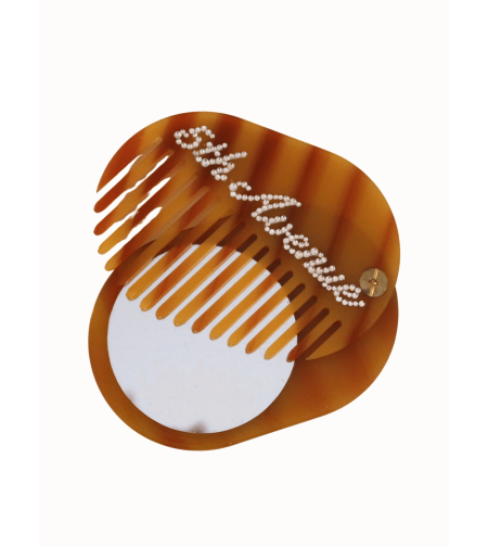 CUSTOM POCKET MIRROR & COMB IN 5th AVENUE