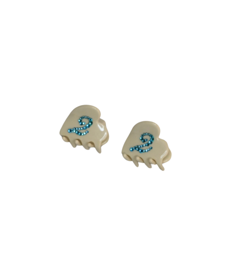 CUSTOM HEART MIDI CLIP SET IN VANILLA PUMP