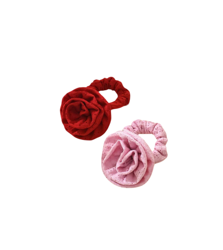 Rosette Crochet Scrunchies SET