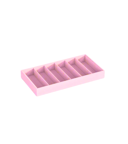 ROUÉ HAIR CLIPS VELVET VANITY TRAY in FROZEN YOGHURT