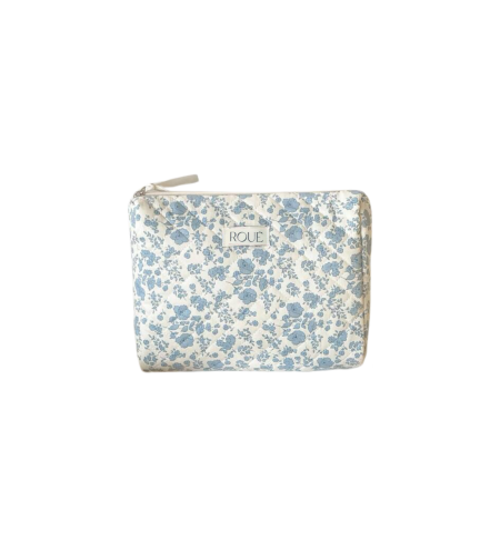 CUSTOM LARGE DREAMY IN BLUE TOILETRY BAG