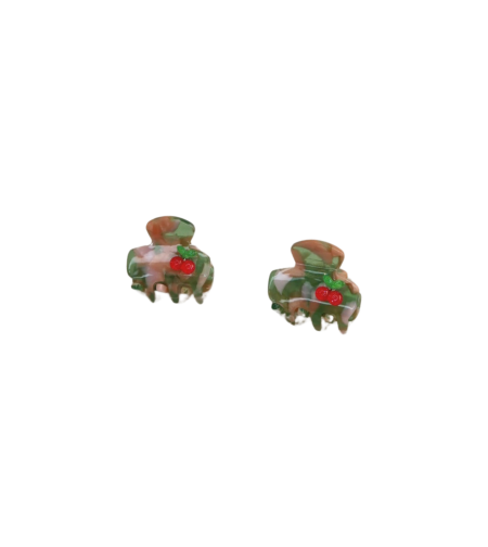 CUSTOM BABE MINI CLIP SET IN CHERRY & MELON