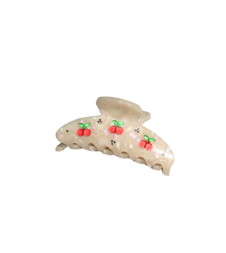 CUSTOM BIG GLAZED CHERRY CRÉME CLIP