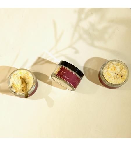 Натурални подхранващи и релаксиращи соли за вана с шафран