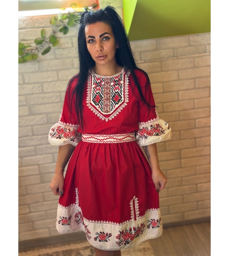 рокля с етно мотиви 50