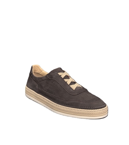 Мъжки сникърс / кец / естествена кожа / 70-02 / кафяво /анатомична стелка