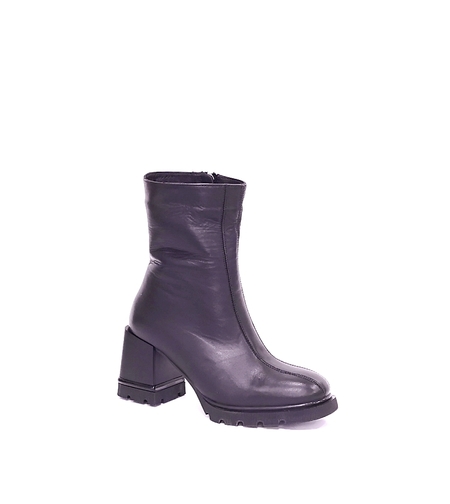 Дамски елегантни боти / естествена кожа/ 776-14/черно