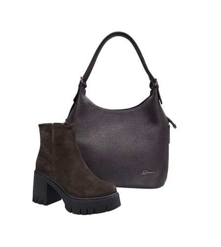 Women's handbags / genuine leather / 730-36 / brown