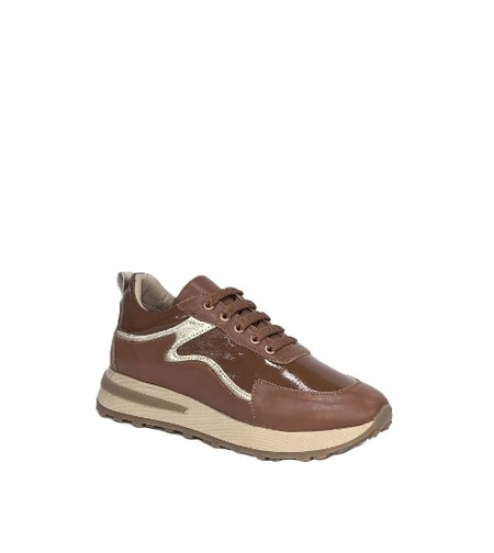 Дамски сникърс / естествена кожа / анатомична стелка / таба / 7302