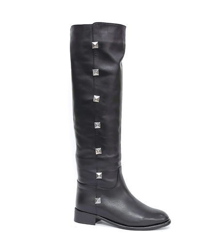 Дамски ежедневни ботуши /естествена кожа /7400178/черно