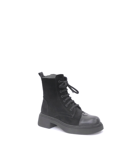 Women's casual boots / natural  leather / 7804/ black