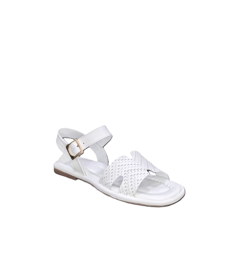 Women's sandals / genuine leather / 7296/white