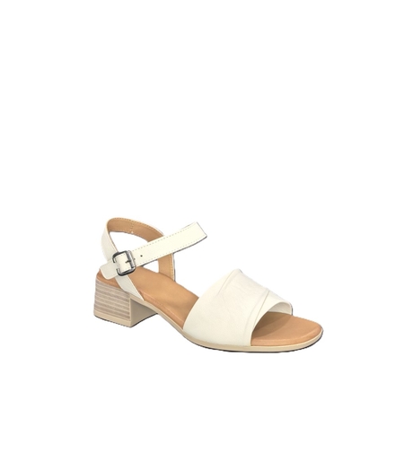 Women's elegant sandals / genuine leather / 715-29/beige