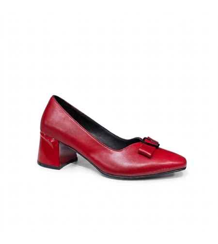 Women's elegant shoes / genuine leather / 70-03 / red