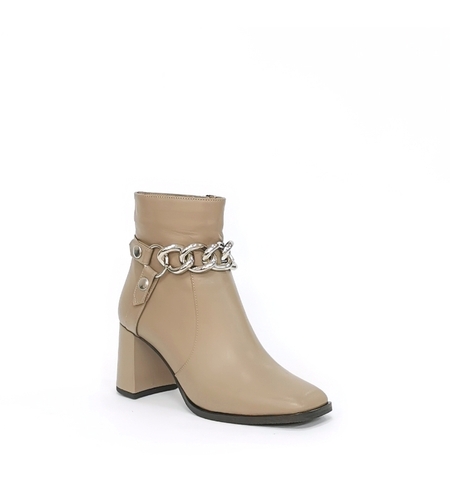 Дамски елегантни боти / естествена кожа/ 72110/ визон